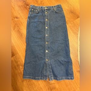 Zara Blue Denim Skirt